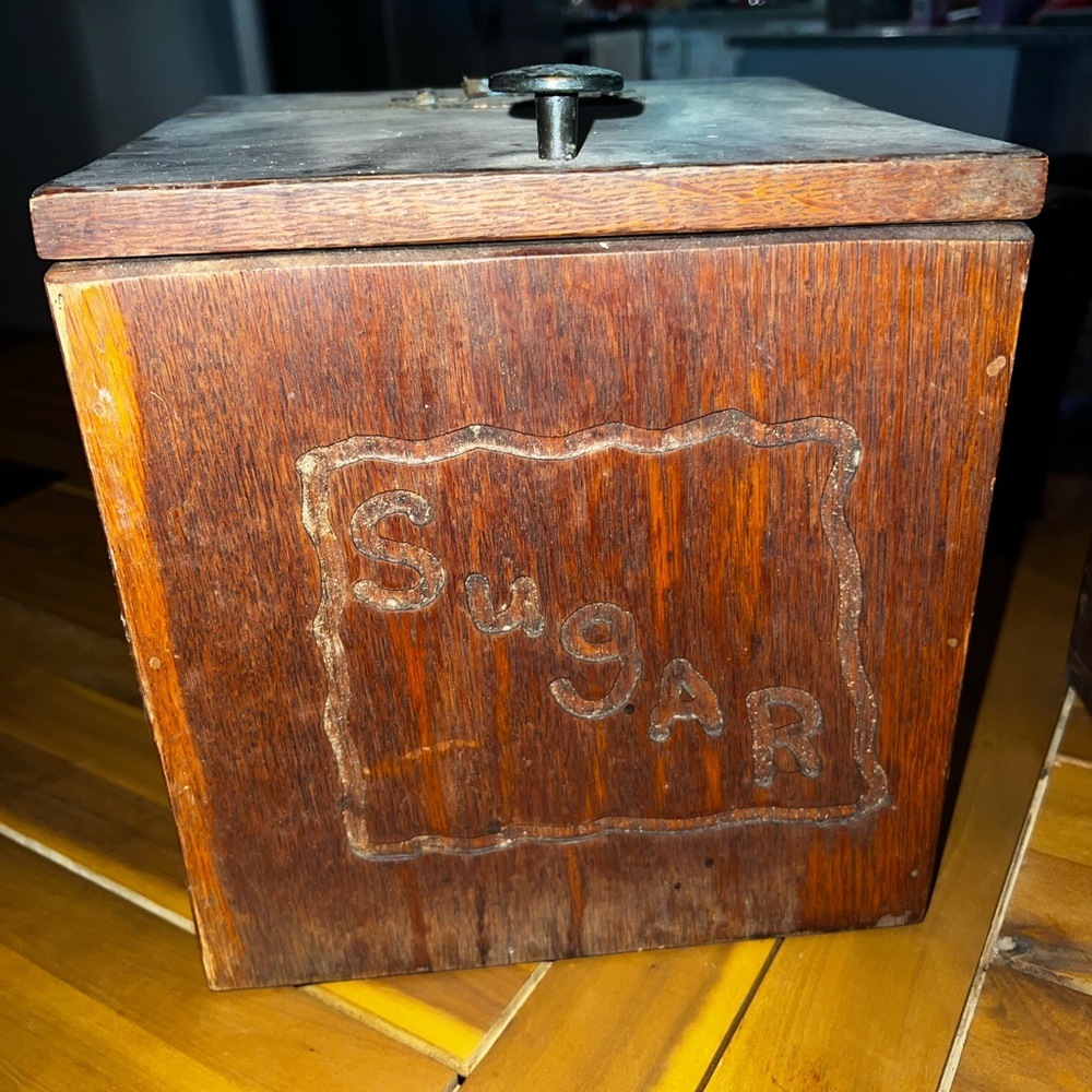 Wooden Sugar Storage Box